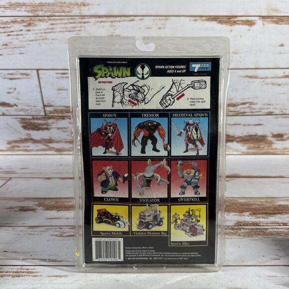 1994 McFarlane Todd's Toys Spawn Special Edition Overtkill Action Figure New - Picture 2 of 2